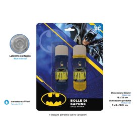 BOLLE DI SAPONE 60ML 2PZ BATMAN