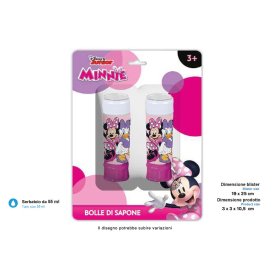 BOLLE DI SAPONE 60ML 2PZ MINNIE