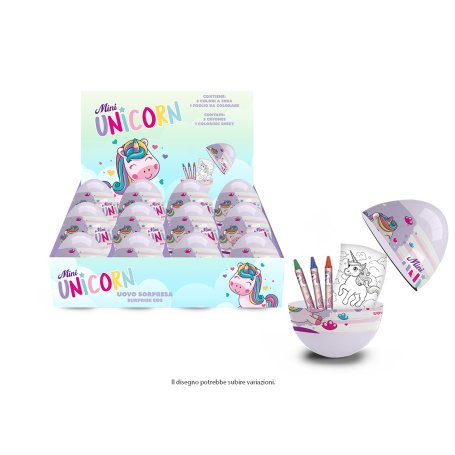 UOVO SORPRESA CANCELLERIA UNICORNO