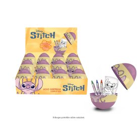 UOVO SORPRESA CANCELLERIA STITCH ROSA