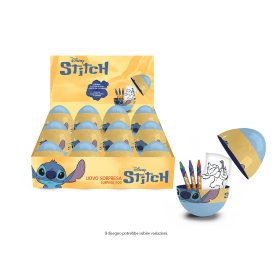 UOVO SORPRESA CANCELLERIA STITCH BLU