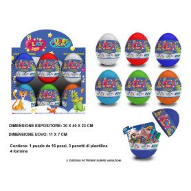 UOVO PLASTILINA E PUZZLE BIMBO D.8