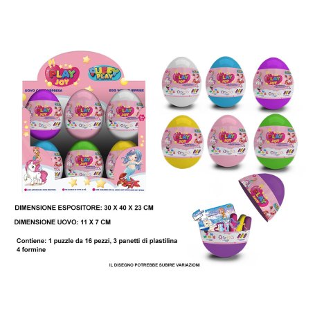 UOVO PLASTILINA E PUZZLE BIMBA D.8