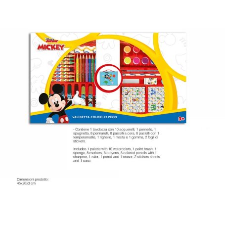 VALIGETTA COLORI 52PZ MICKEY