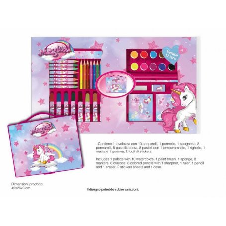 VALIGETTA COLORI 52PZ UNICORNO