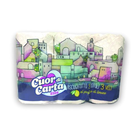 ASCIUGATUTTO CUOR DI CARTA LIMONE MAXI 3