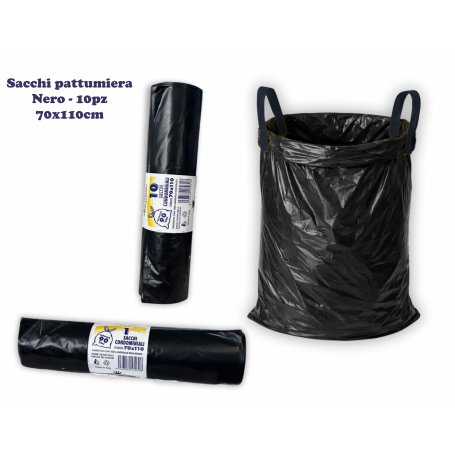 SACCHI PATT.NERO 70X110 10PZ 700GR