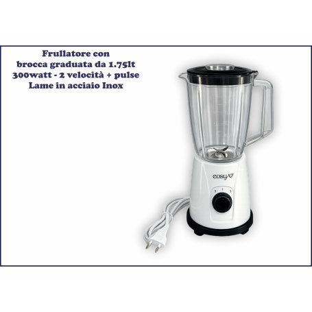 FRULLATORE C/BROCCA PLAST.300W 1.75LT