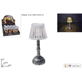 LAMPADA MINI PLASTICA CON BASE NERA