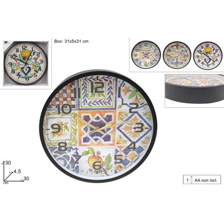 OROLOGIO DA PARETE TONDO LIMONI