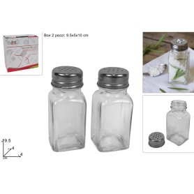 SALE E PEPE VETRO SET 2PZ