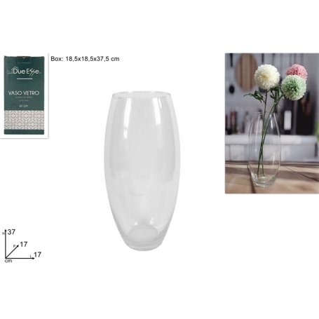 VASO VETRO 37CM AMARILLYS