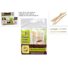 PALETTE CAFFE' IN LEGNO 50PZ