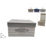 SCATOLA P/BIANCHERIA TESSUTO 33X40X18
