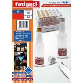 BOTTIGLIETTA PET 100ML CON TAPPO A VITE