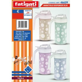BARATTOLO DISPENSER OLIO PLAST.POIS