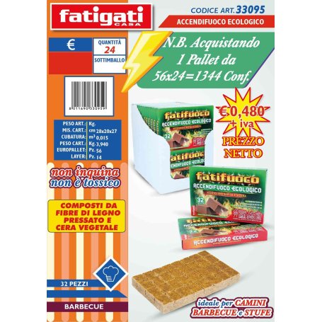 ACCENDIFUOCO ECOLOGICO 32