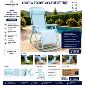 SDRAIO GRAVITY RELAX TXT C2C AZZURRO