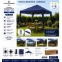 GAZEBO FOLDING POP UP MT.3X3 BLU