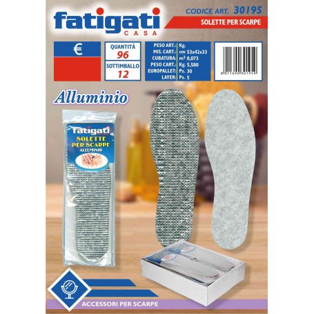 SOLETTE X SCARPE ALLUMINIO