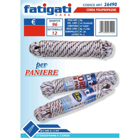 CORDA PP. X PANIERE 12MT.