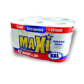 CARTA IG.MAXI 12 ROTOLI XXL 3V