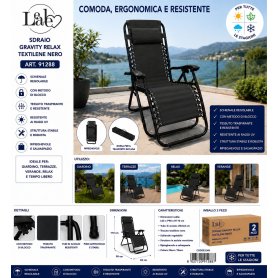 SDRAIO GRAVITY RELAX 91288 TXT NERO