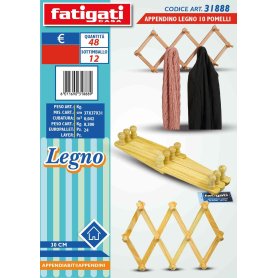 APPENDINO LEGNO 10 POMI 30CM