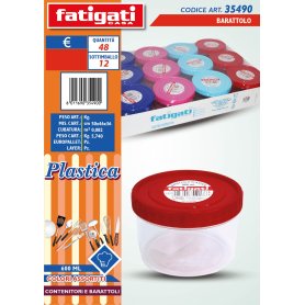 BARATTOLO PLASTICA 600ML