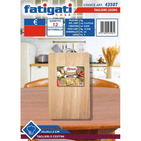 TAGLIERE LEGNO 35X25X1,5CM