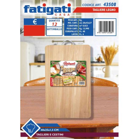 TAGLIERE LEGNO 40X25X1,5CM