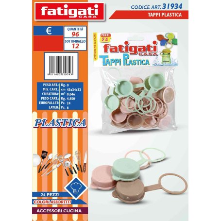 TAPPI PLASTICA 24PZ