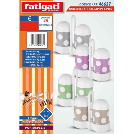 BARATTOLO IN PLAST.2PZ SALE & PEPE