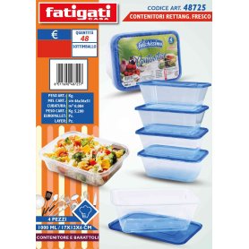 CONTENITORI RETTANG.4PZ FRESCO 1000