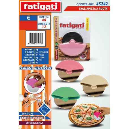 TAGLIAPIZZA A RUOTA SENZA MANICO