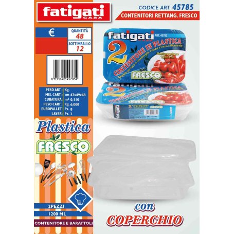 CONTENITORE PL. RETT.1200ML RETT.