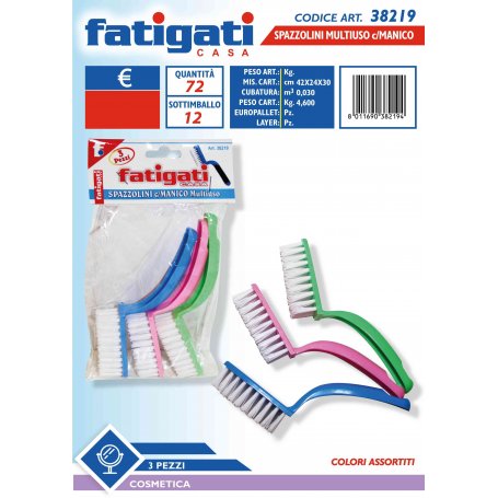 SPAZZOLINI MULTIUSO 3PZ. C/MANICO