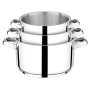 CASSERUOLE INOX ALICE C/2 MAN.12/14/16