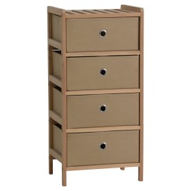CASSETTIERA 4CASS.LEGNO CORINE NAT/TORT