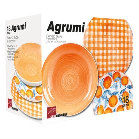 SERVIZIO PIATTI 18PZ AGRUMI