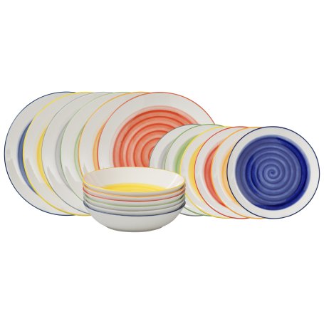 SERVIZIO PIATTI 18PZ RAINBOW