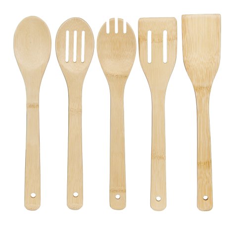SET 5PZ UTENSILI IN BAMBOO