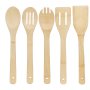 SET 5PZ UTENSILI IN BAMBOO