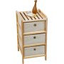 CASSETTIERA 3CASS.LEGNO CORINE NAT/BEIGE