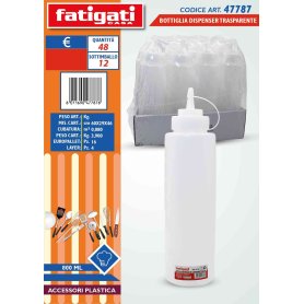 BOTTIGLIA DISPENSER PLAST.800ML TRASP.