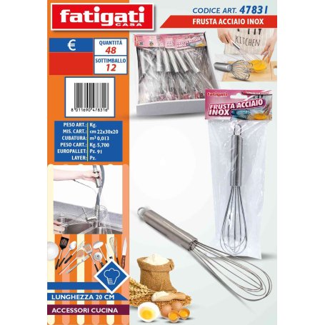 FRUSTA ACCIAIO INOX 20CM