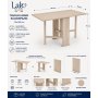 TAVOLO SALVASPAZIO C/ALI 75X140 BEIGE