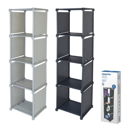 SCAFFALE ALTO 4 BOX KUBIC TOP CHIC