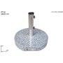 BASE OMBRELLONE MARMO TONDA C/RUOTE