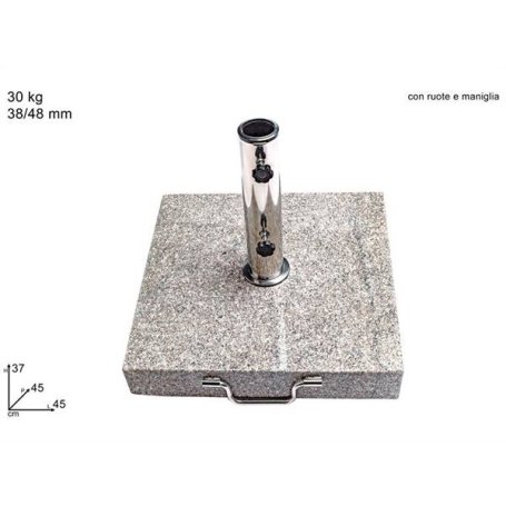 BASE OMBRELLONE MARMO QUADR.C/RUOTE